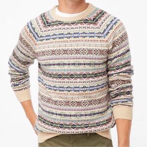 J. Crew Multicolor Fair Isle Men's Sweater
